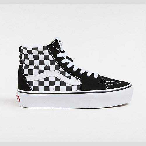 VANS Sk8-hi Platform 2.0 Shoes (checkerboard/tr) Women White, Size 9