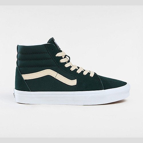 VANS Sk8-hi Suede Shoes (scarab) Unisex Green, Size 12