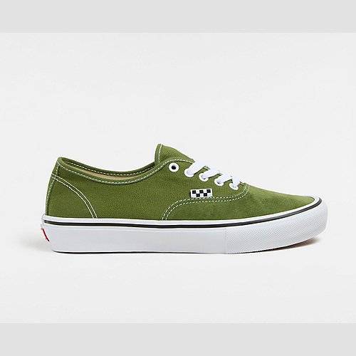 VANS Skate Authentic Shoes (green/white) Unisex White, Size 12