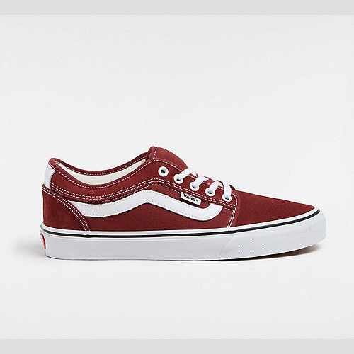 VANS Skate Chukka Low Sidestripe Shoe (burgundy/white) Unisex Burgundy, Size 15