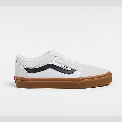 VANS Skate Chukka Low Sidestripe Shoes (white/black/gum) Unisex White, Size 15