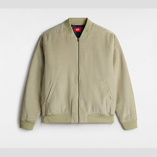 VANS Skate Cord Bomber Jacket (elm) Men Beige, Size XXL