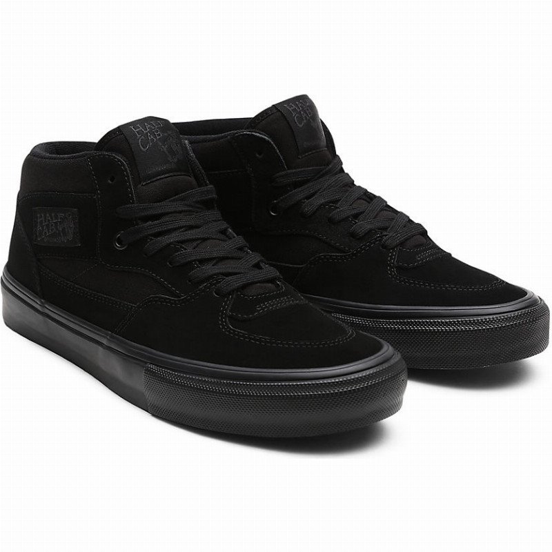 VANS Skate Half Cab Shoes (black/black) Unisex Black, Size 12