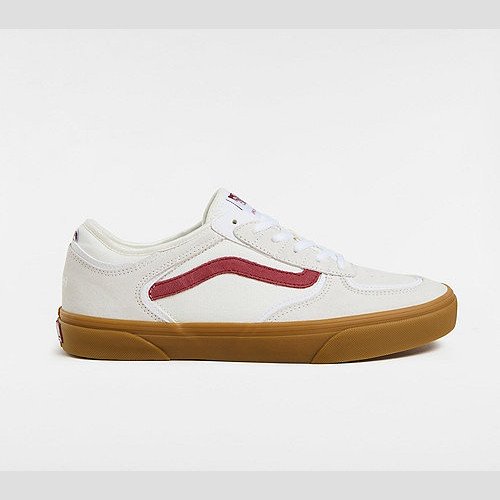 VANS Skate Rowley Shoes (red/white/gum) Unisex White, Size 12