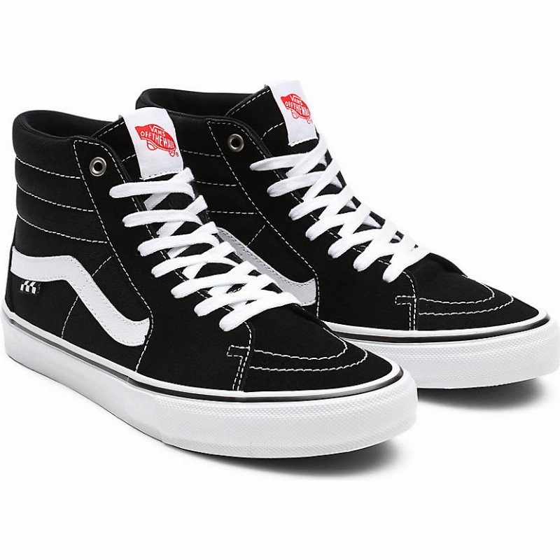 VANS Skate Sk8-hi Shoes (black/white) Unisex Black, Size 12