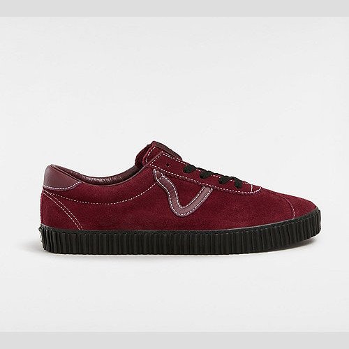 VANS Sport Low Creeper Suede Shoes (port/black) Unisex Red, Size 12