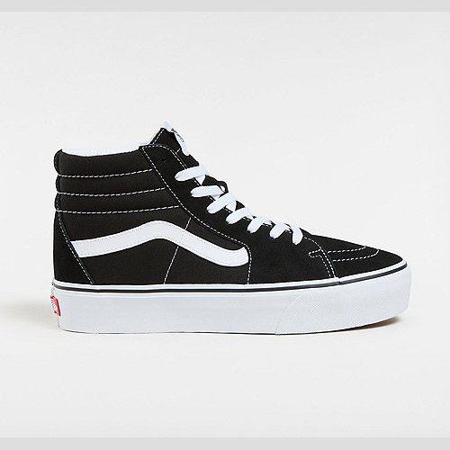 VANS Suede Sk8-hi Platform 2.0 Shoes (black/true Whit) Women Black, Size 9