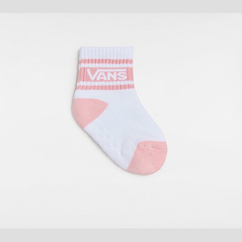 VANS Toddler Vans Drop Crew Socks (1 Pair) (powder Pink) Toddler Pink, One Size