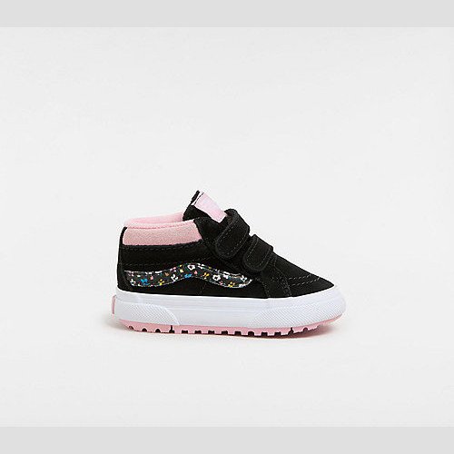 VANS Toddler Mte Sk8-mid Reissue Hook And Loop Shoes (1-4 Years) (black/pink) Toddler Pink, Size 9.5