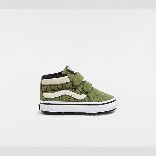 VANS Toddler Mte Sk8-mid Reissue Hook And Loop Shoes (1-4 Years) (green/marshmall) Toddler Green, Size 9.5