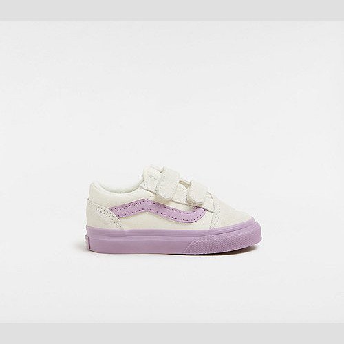 VANS Toddler Old Skool Hook And Loop Shoes (1-4 Years) (lavender Mist) Toddler Lilac, Size 9.5