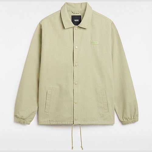 VANS Torrey Canvas Coaches Jacket (elm) Men Beige, Size XXL