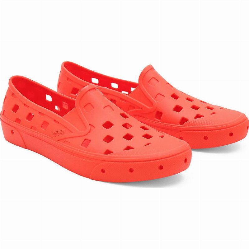 Vans slip ons on sale womens Orange