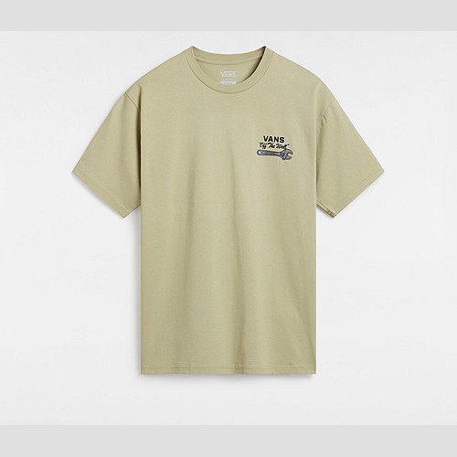 VANS Wrenched T-shirt (elm) Men Beige, Size XXL