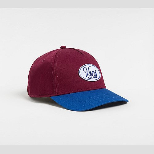 VANS Y2v Snapback Hat (rhododendron) Unisex Burgundy, One Size