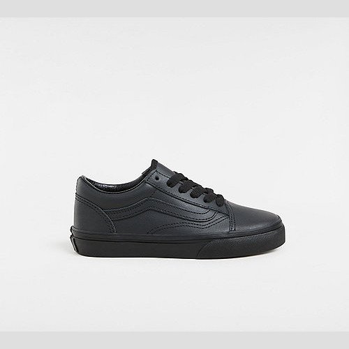 VANS Youth Old Skool Shoes (8-14 Years) (black/mono) Youth Black, Size 6