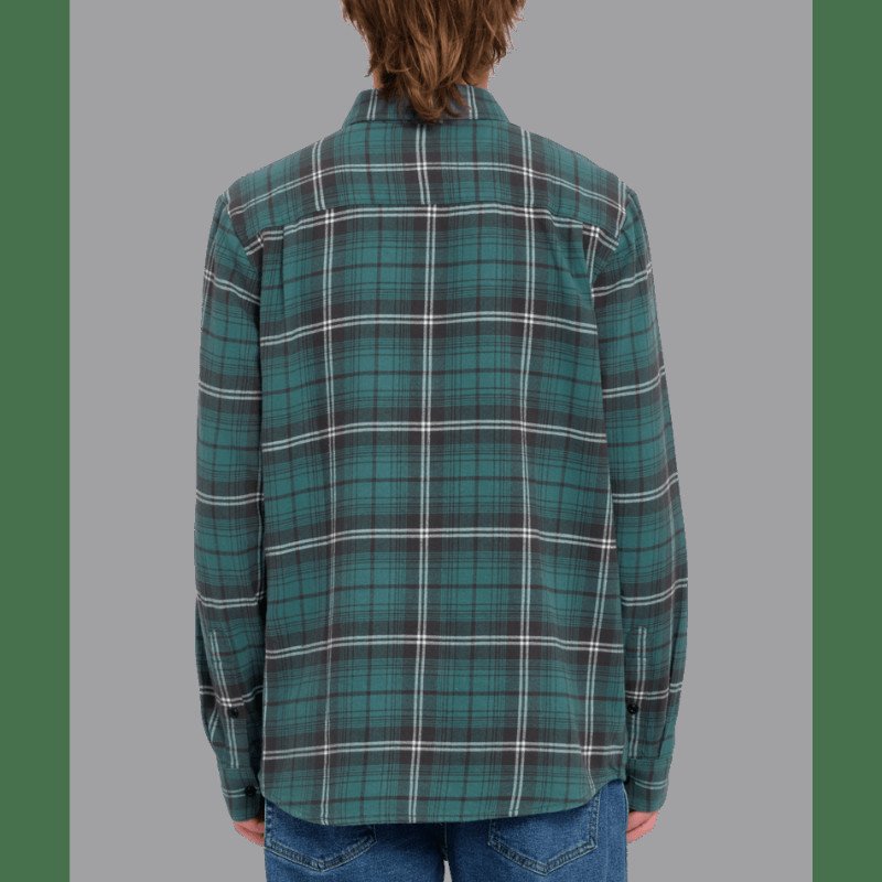 Caden Plaid Shirt in Sea Green