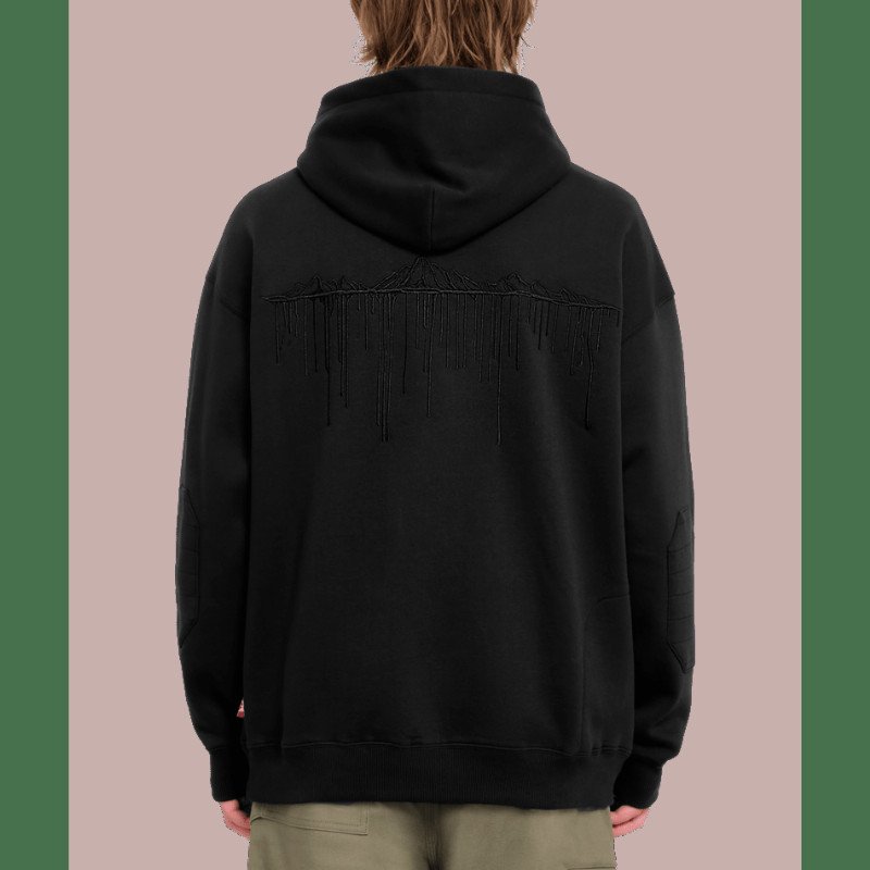 Iguchi Pullover Hoodie in Black