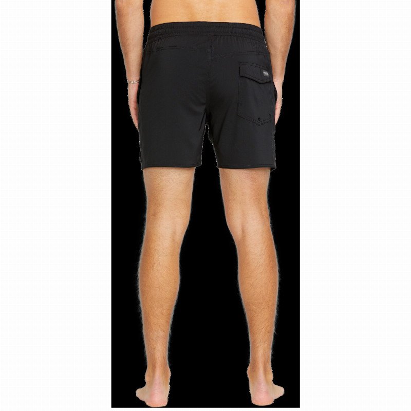 Lido Solid Swimshorts in Black