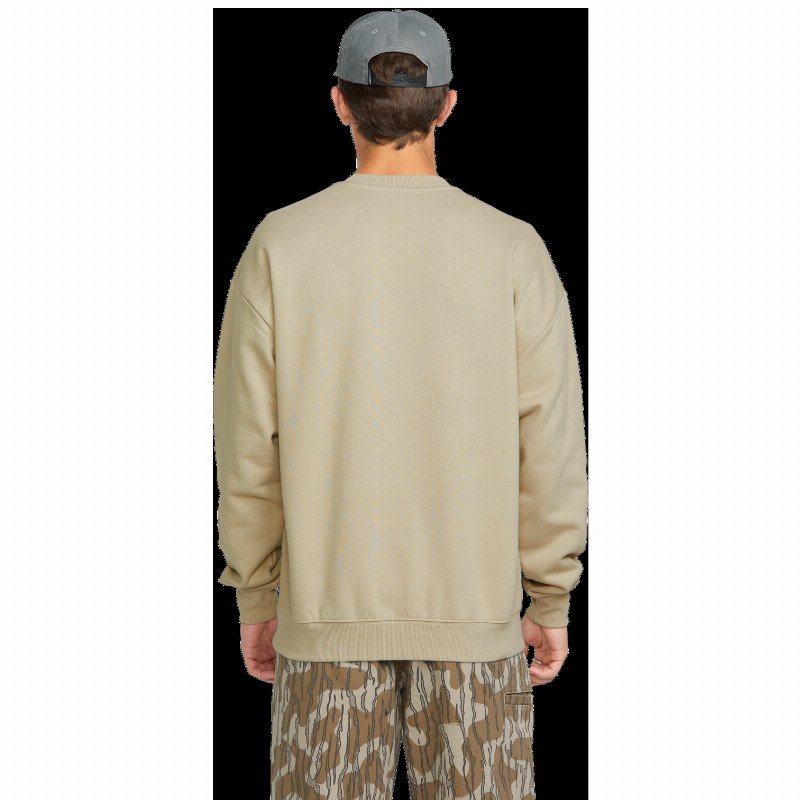 Operators Crew Sweatshirt in Light Khaki